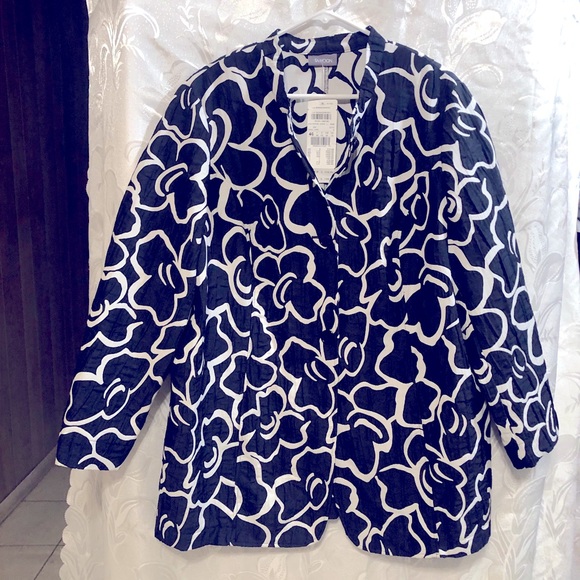 Samoon By Gerry Weber Navy & White Light Jacket